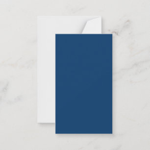 Midnight Blue Flat Note Card – Customizable