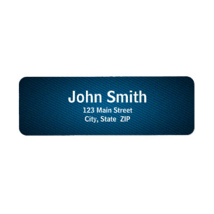 Midnight Blue Gradient Return Address Labels