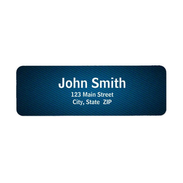 Midnight Blue Gradient Return Address Labels (Front)