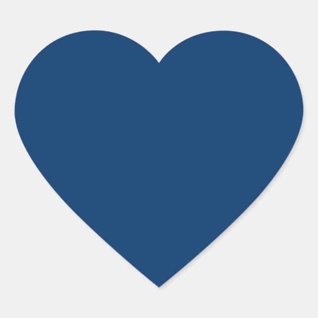 Midnight Blue Heart Stickers – Customizable (Front)