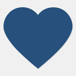 Midnight Blue Heart Stickers – Customizable