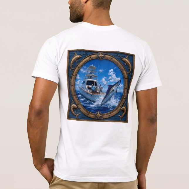 Midnight Blue Marlin T-Shirt (Back)
