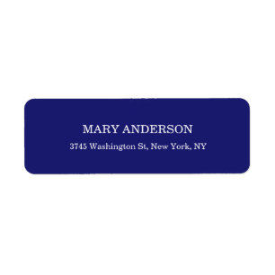 Midnight Blue Plain Elegant Modern Unique