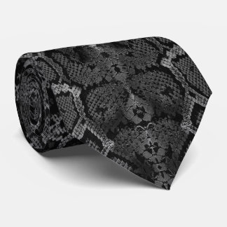 Midnight Blue Python Snakeskin Tie