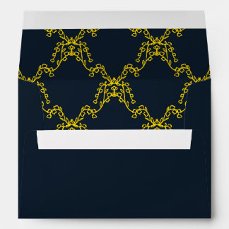 Midnight Blue Royal Islamic Muslim Wedding Envelope