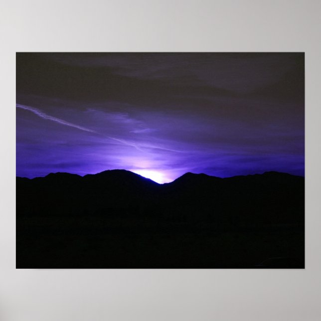 Midnight Blue Sky Poster (Front)