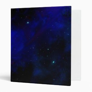 Midnight Blue Sky with Stars Binder