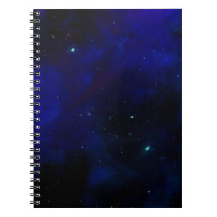 Midnight Blue Sky with Stars Notebook