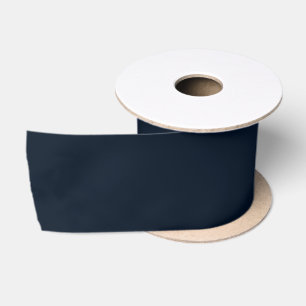 Midnight Blue Solid 3 inch Satin Ribbon