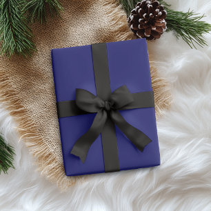 Midnight Blue Solid Colour Classic Elegant Wrapping Paper