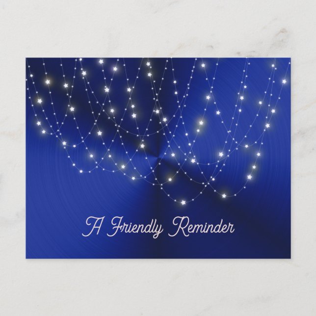 Midnight Blue Starlight Cascade Vote Postcard (Front)