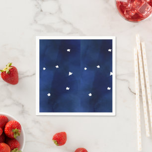 Midnight Blue starry sky Napkin