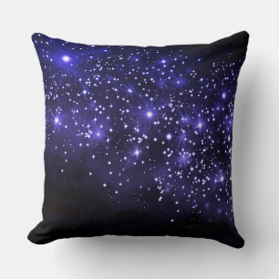 Midnight Blue Twilight Throw Pillow