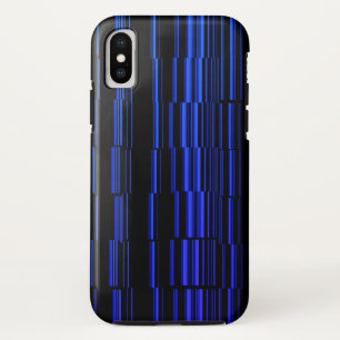 Midnight Blue Unique Modern Stripe Pattern Cool Case-Mate iPhone Case