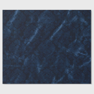 Midnight Blue Velvet Wrapping Paper