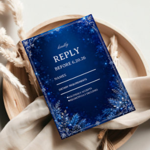 Midnight Blue Winter Response Elegance