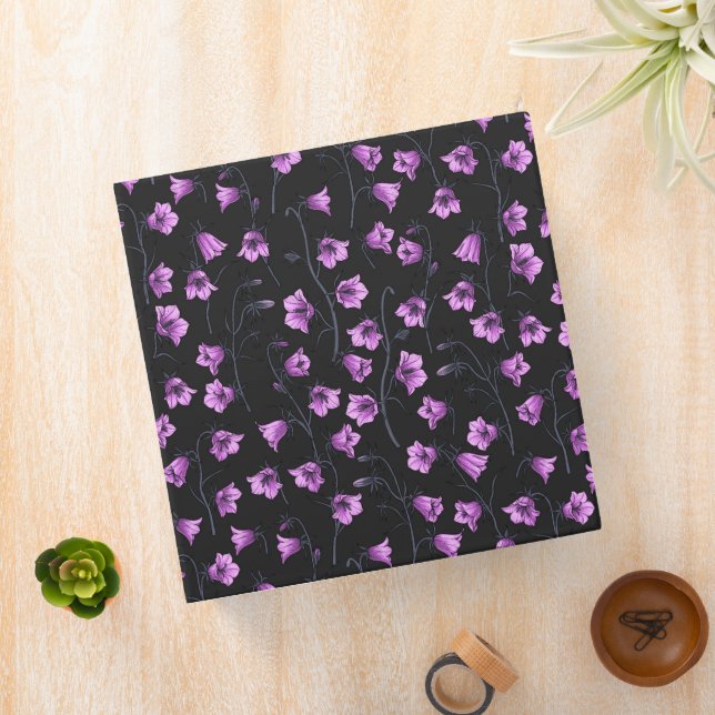 Midnight Bluebells, Harebells, Bellflowers 2 Binder (In Situ)