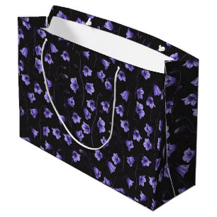 Midnight Bluebells, Harebells, Bellflowers Large Gift Bag
