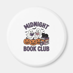 Midnight Book Club Halloween Reading Design_1 Magnet