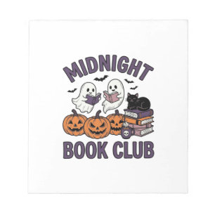 Midnight Book Club Halloween Reading Design_1 Notepad
