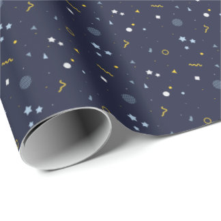 Midnight Celebration Birthday Wrapping Paper