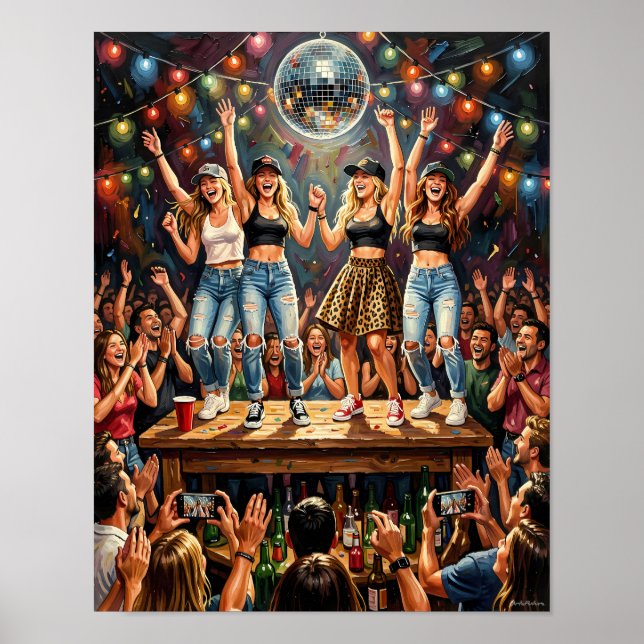Midnight Celebration Energy Party Poster (Front)