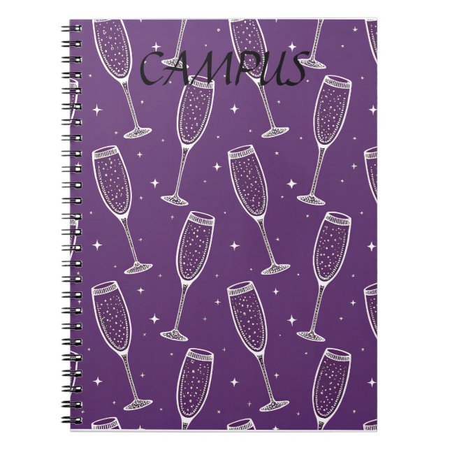 Midnight Champagne Premium Notes Notebook (Front)