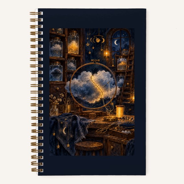 Midnight Cloud Repair Workshop Notebook (Front)