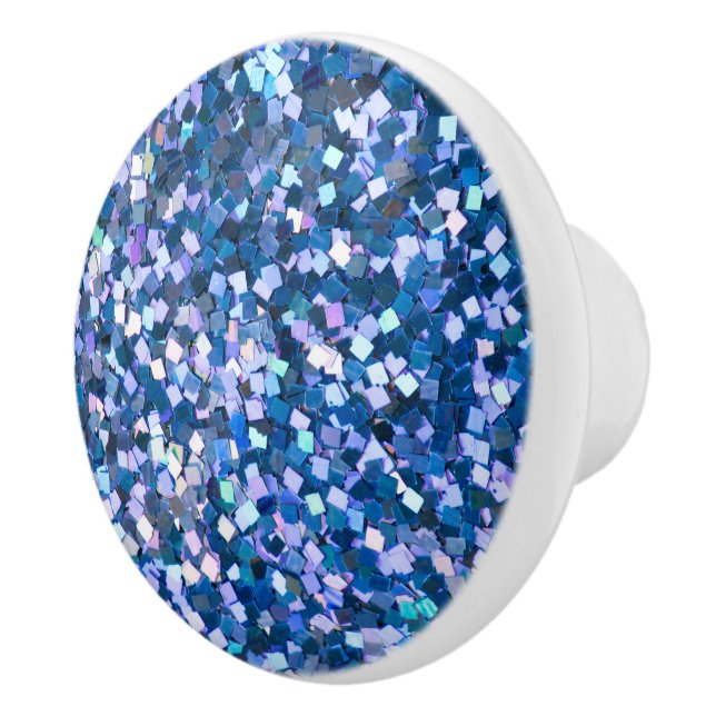Midnight Confetti Shimmer Ceramic Knob (Right)