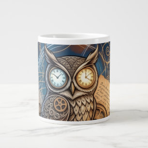 Midnight Creative Night Owl Abstract Large Coffee Mug
