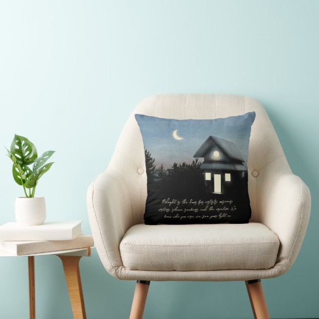 Midnight Creativity Throw Pillow (Chair)