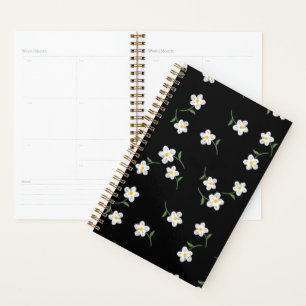 Midnight Daisy Daily Planner Elegant Floral