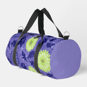 Midnight Daisy Garden Duffle Bag