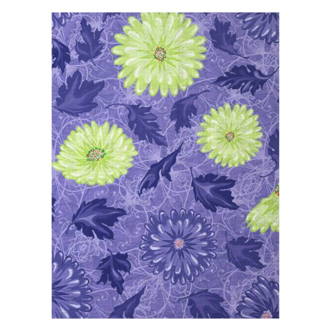 Midnight Daisy Garden Tablecloth (Front)