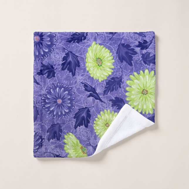 Midnight Daisy Garden Wash Cloth (Wash Cloth)
