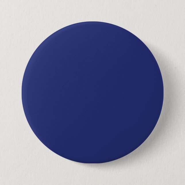 Midnight Dark Blue Personalized Navy Background 3 Inch Round Button (Front)