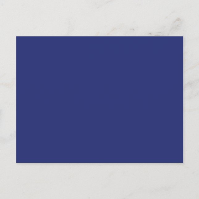 Midnight Dark Blue Personalized Navy Background Postcard (Front)