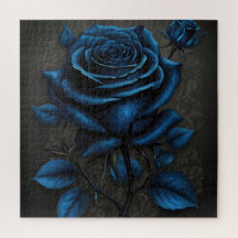 Midnight Deep Blue Rose