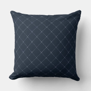 Midnight Diamonds Accent Throw Pillow