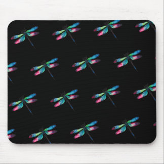 Midnight Dragonflies Mouse Pad