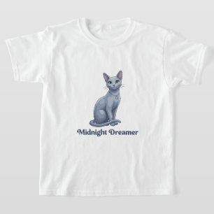 Midnight Dreamer Celestial Cat T-Shirt