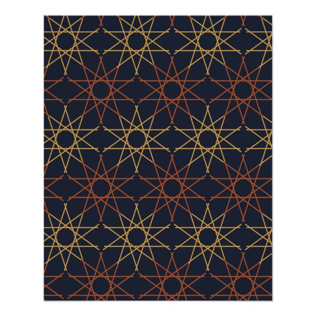 Midnight Duo Geometry Poster (Front)