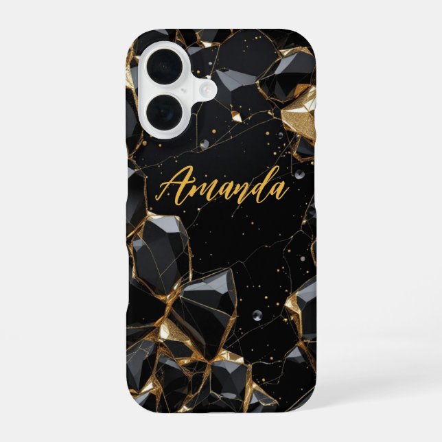 Midnight Elegance iPhone 16 Case (Back)