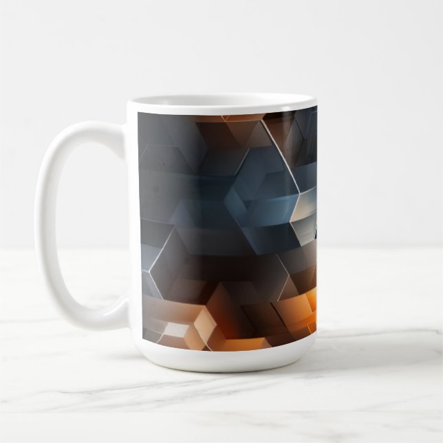 Midnight Ember Flow Coffee Mug (Left)