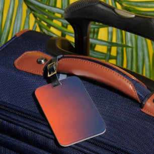 Midnight Ember Gradient Luggage Tag