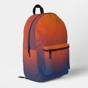 Midnight Ember Gradient Printed Backpack