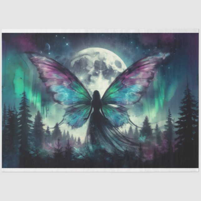 Midnight Fairy Moon Tissue Paper (Front)