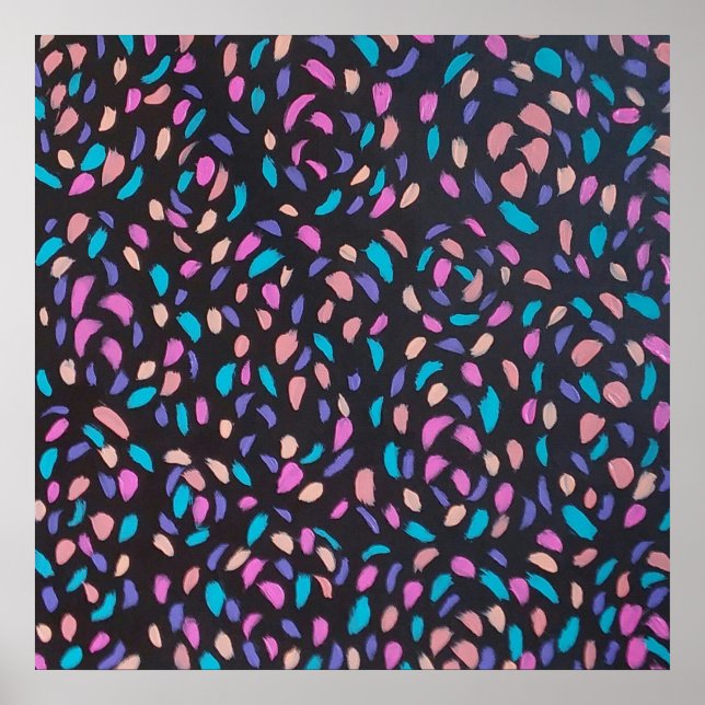 Midnight Flight Colourful Print  (Front)