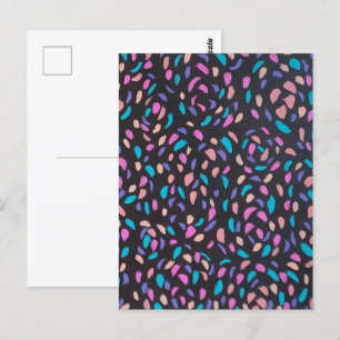 Midnight Flight Colourful Print  Postcard