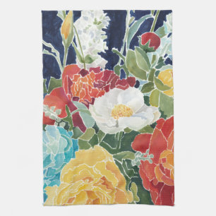 Midnight Florals I Kitchen Towel